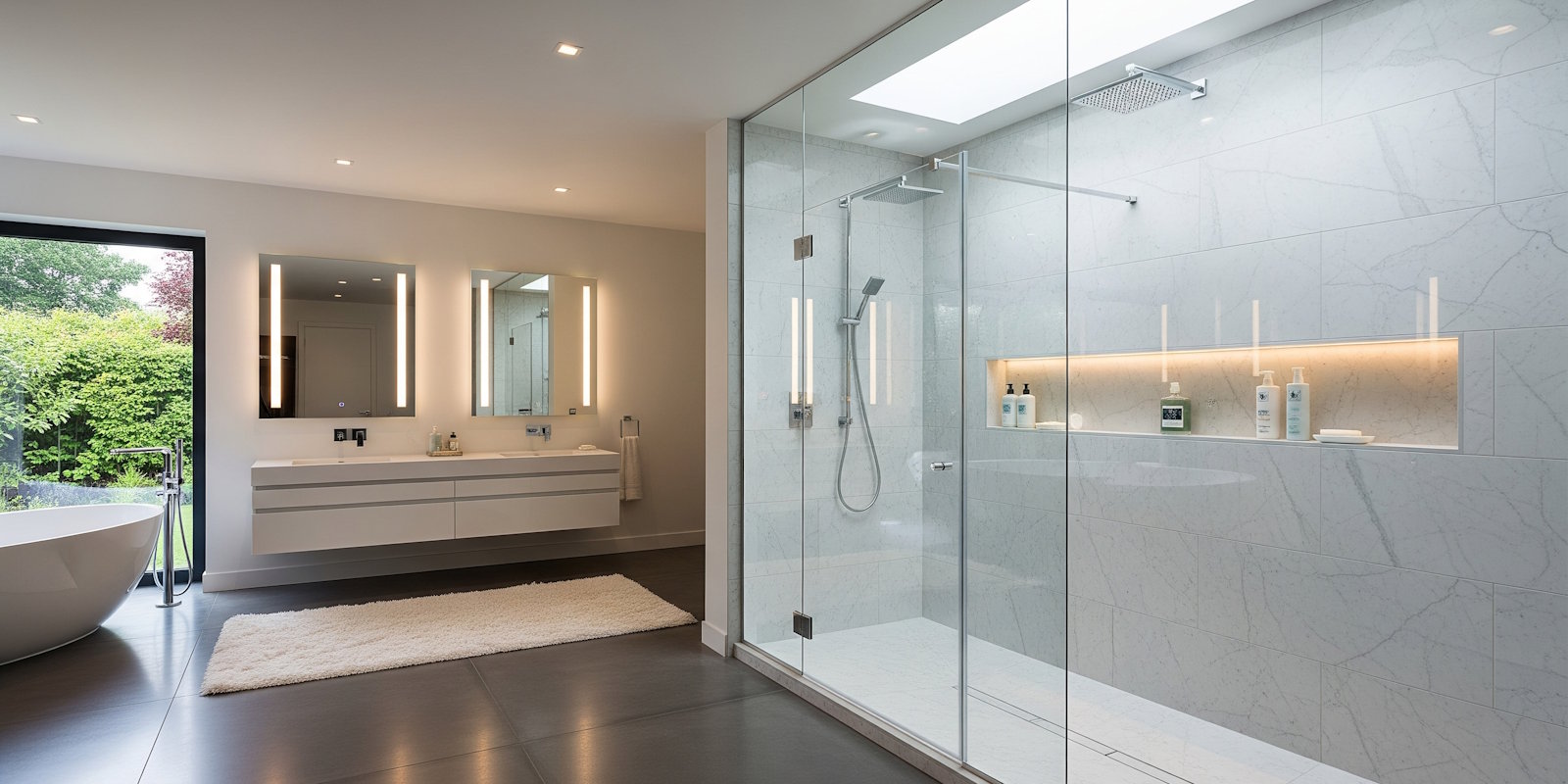 Example shower layout